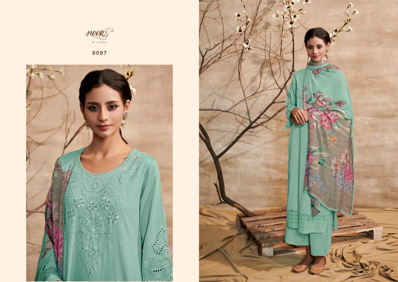 Heer Shabiba By Kimora Cotton Salwar Suits Catalog
